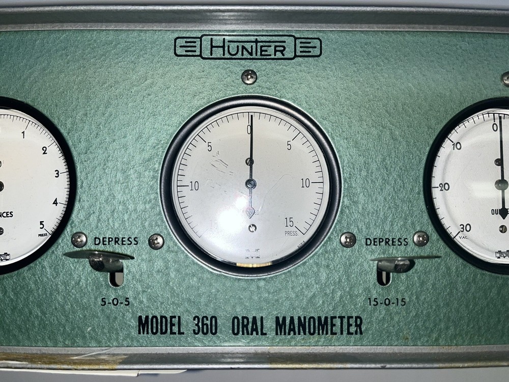 Hunter Model 360 Oral Manometer University Surplus WE SHIP