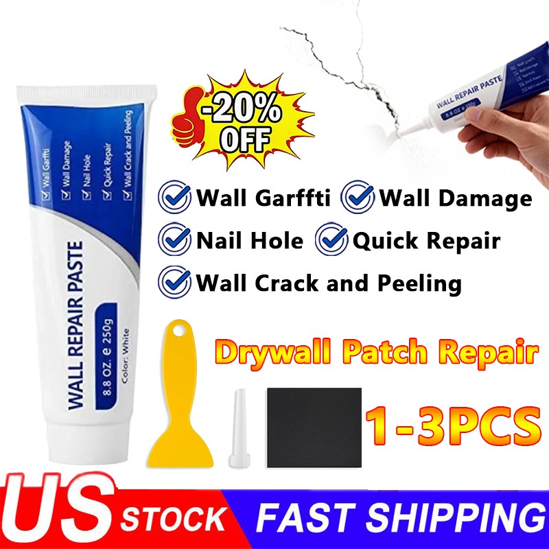 Drywall Patch Repair Kit 250G Wall Mending Agent Multi-Functional Quick Drying