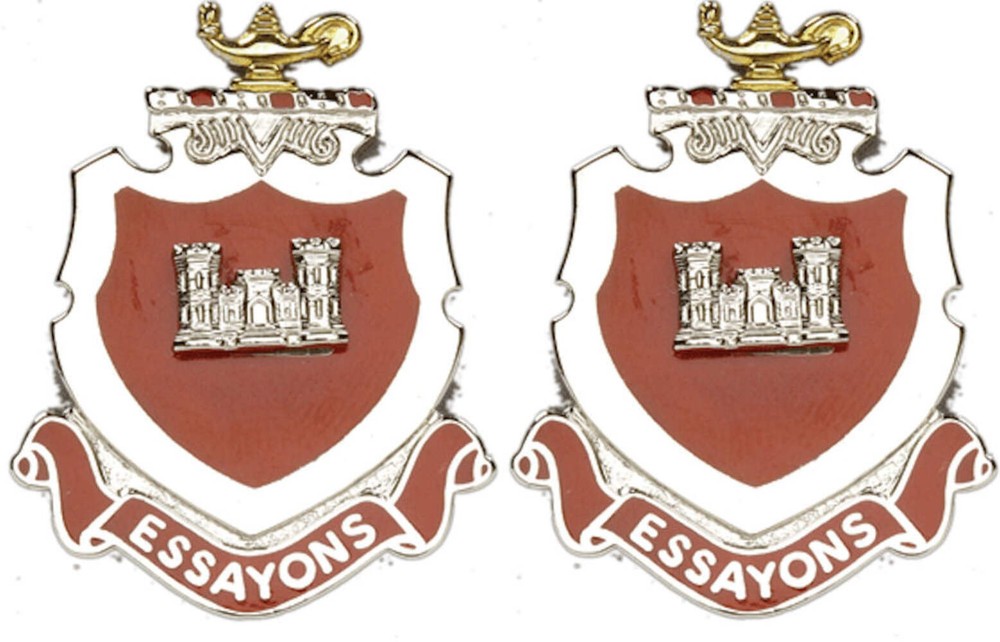 ENGINEER SCHOOL Distinctive Unit Insignia - Pair