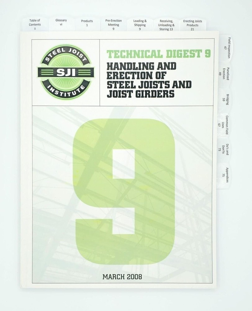 Highlighted and Tabbed - Technical Digest 9 - Handling and Erection of Steel...