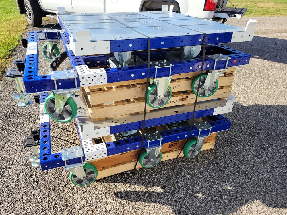 FlexQube Rotating Pallet Cart 2200lb Capacity