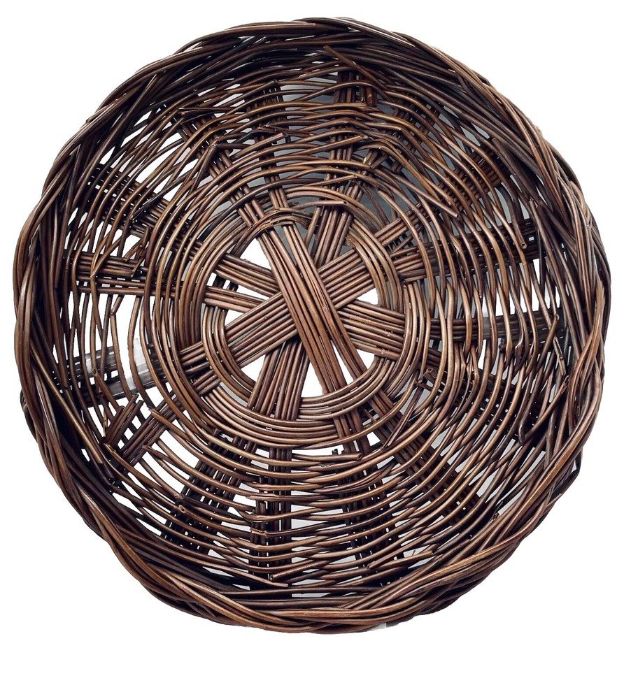 Round Antique Fruits & Vegetables Table Basket Handmade