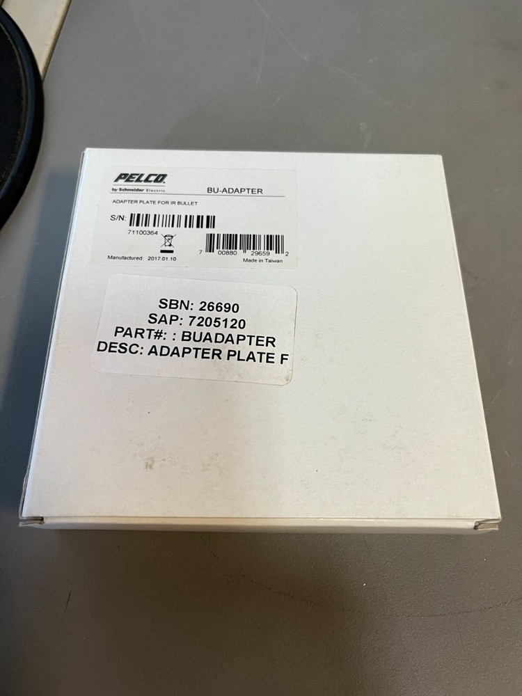 Pelco BU-Adapter Plate for Mounting BU Series Bullet