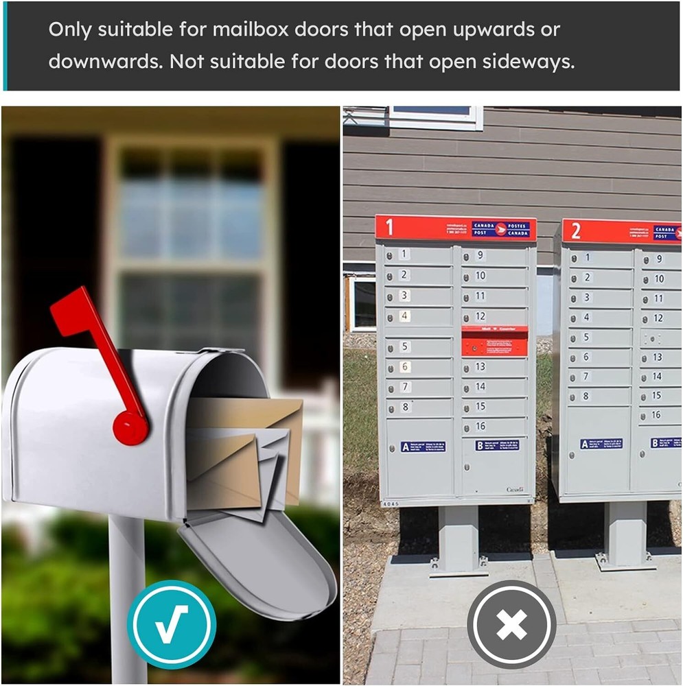 Mailbox Alarm Mail Chime Notification System 200ft Wireless Mailbox Alert