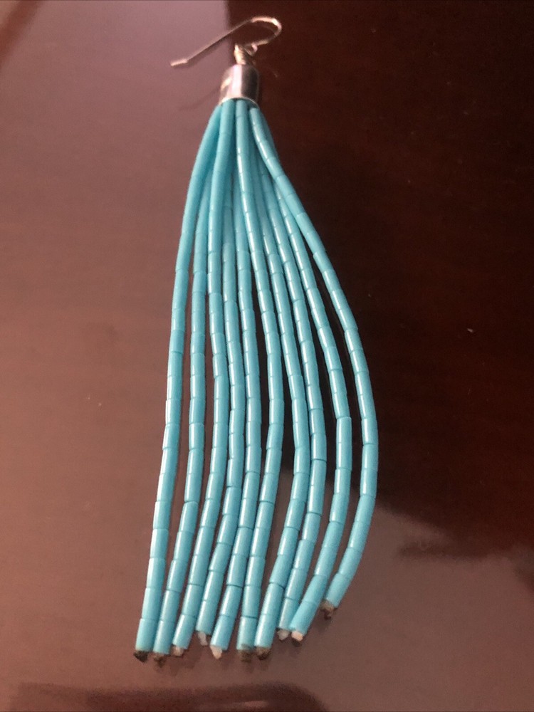 Corraine Smith Turquoise Sterling Earrings