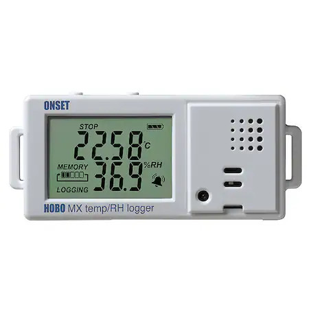 Hobo Mx1101 Data Logger, Temp. Range -4 Degrees To 158 Degrees F, Relative