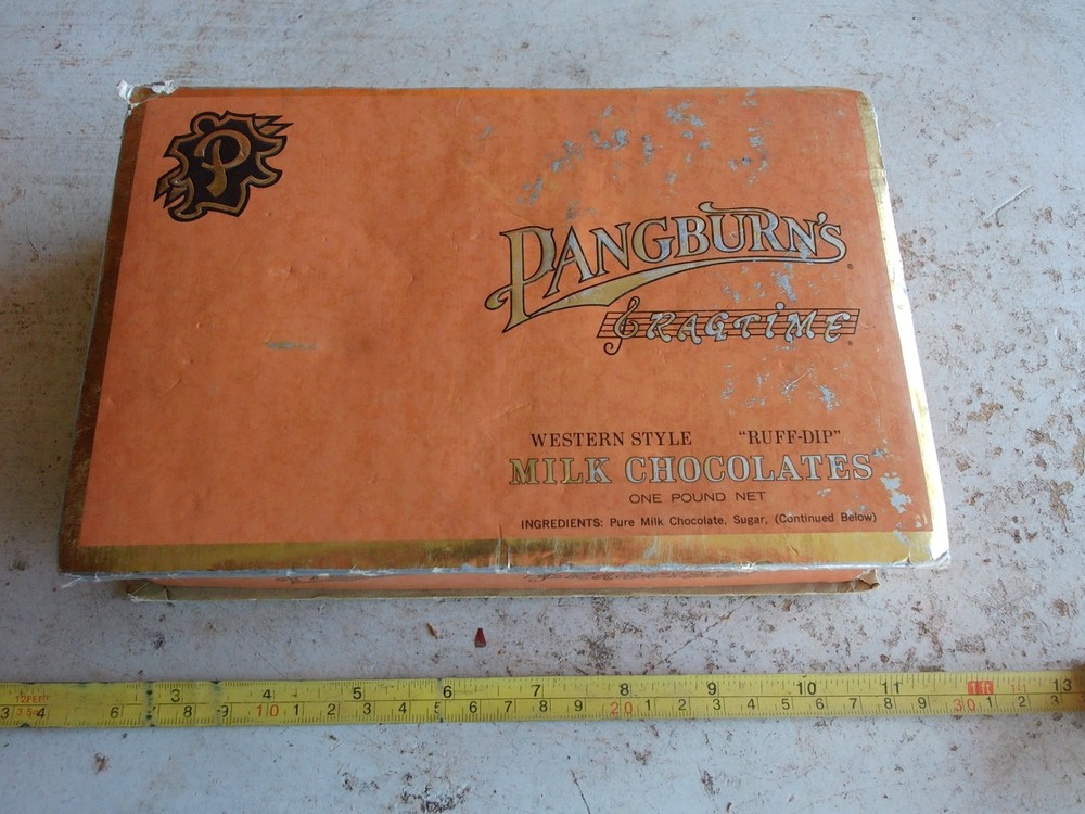 Vintage Empty Chocolates candy Box Pangburn's Ragtime Lot 26-9-1