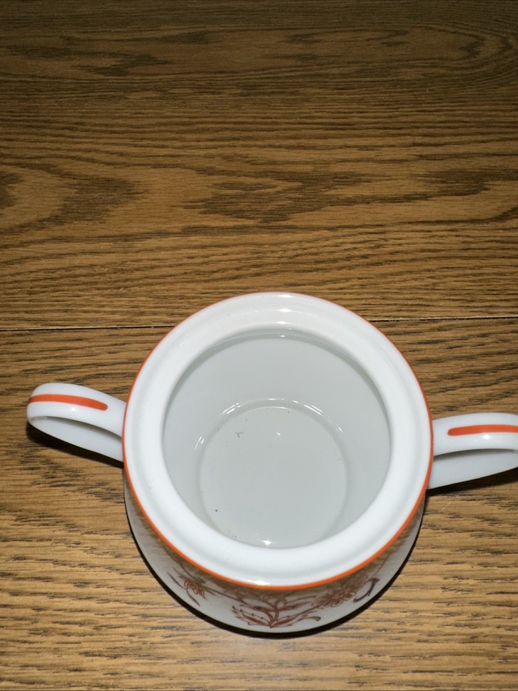 Vintage Noritake Firedance Sugar Bowl & Lid