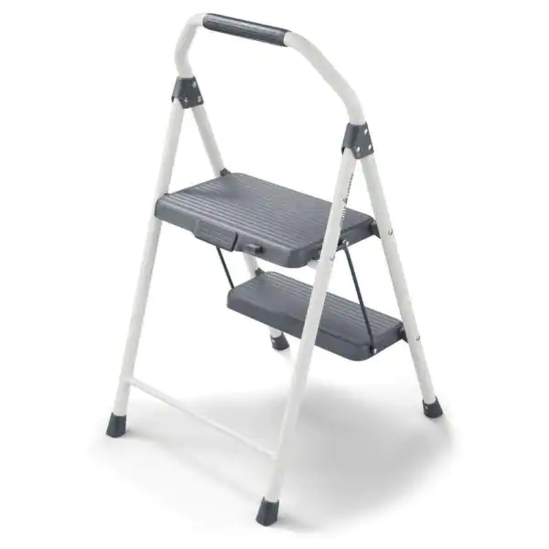2-Step Compact Steel Step Stool, 225 Lbs. Load Capacity Type II Duty Rating