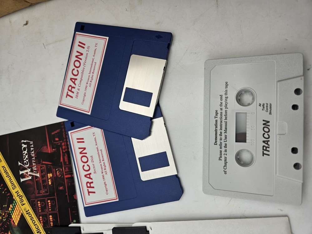 Tracon II Multi Player Air Traffic Control Simulator Big Box Game IBM