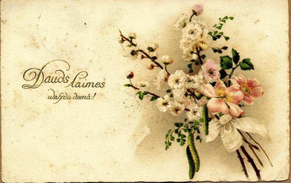 Latvia 1923 Varda Diena Postcard w/???? Cancel*