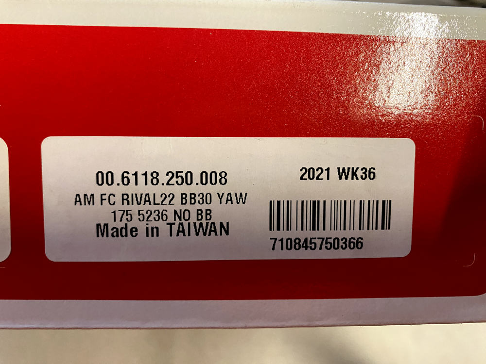 SRAM Rival 22 Crank set