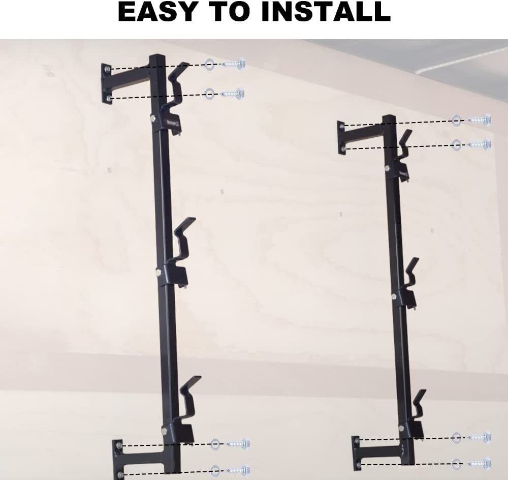 3 Place Locking Trimmer Rack Holder for ENCLOSED Landscape Trailers