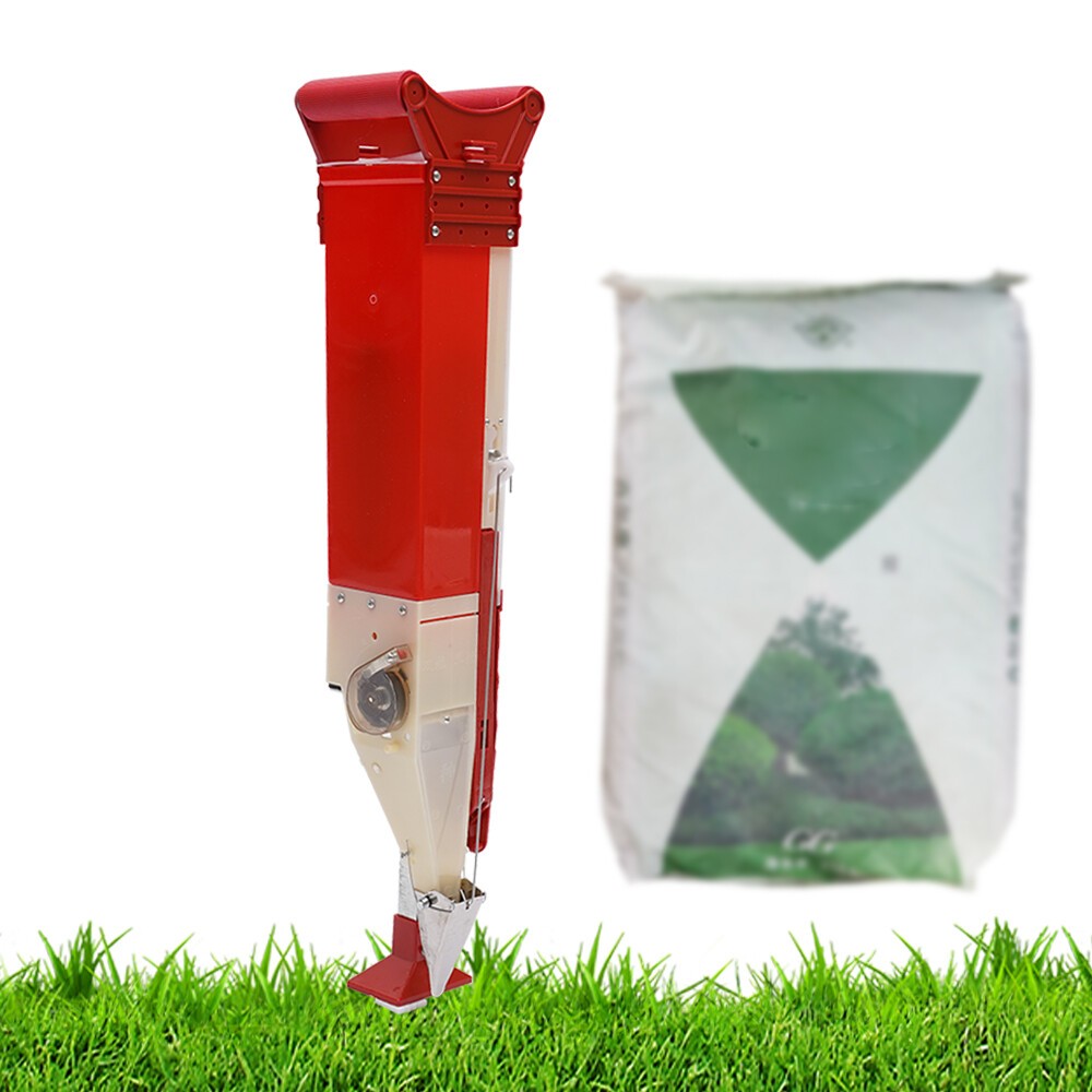 Handheld Manual Fertilizer Applicator With Strap, Adjustable Corn Peanut Seeder