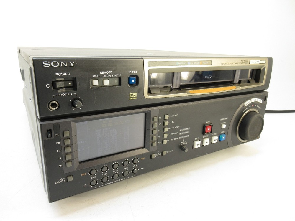 Sony HDW-D1800 HDCAM Studio Deck - Digital Videocassette Recorder Low Drum Hours