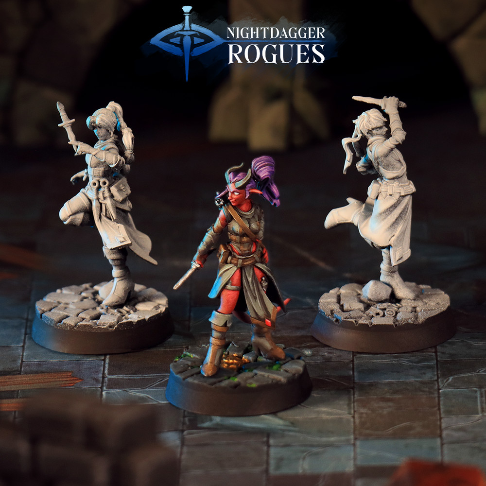 Hunter Rogue | Dungeons and Dragons D&D 28-32mm Tabletop Miniatures