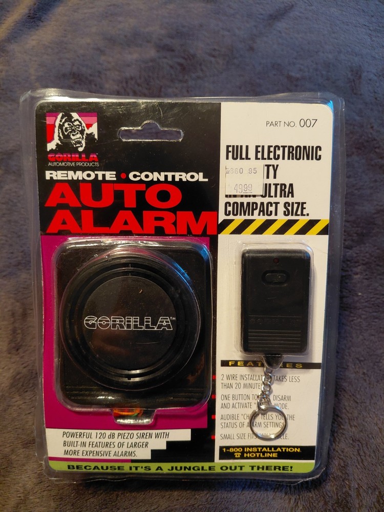 GORILLA Remote Control Auto Alarm with remote control part #007