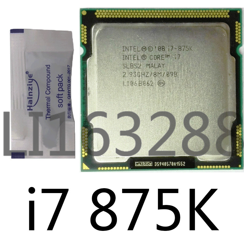 Intel Core i7-875K 2.93GHz Quad-Core 2.93GHZ 8MB Socket 1156 CPU Processor