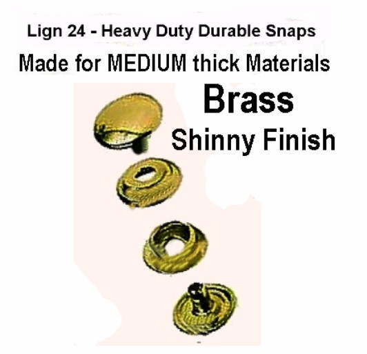 10 Sets BRASS -  Medium Weight Material LEATHER SNAP FASTENER  KIT with TOOLS