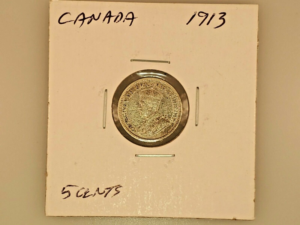 1913 Canadian Five Cent Coin