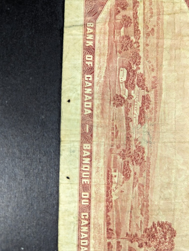 1954 Canadian 2 dollar CIRC Very Poor