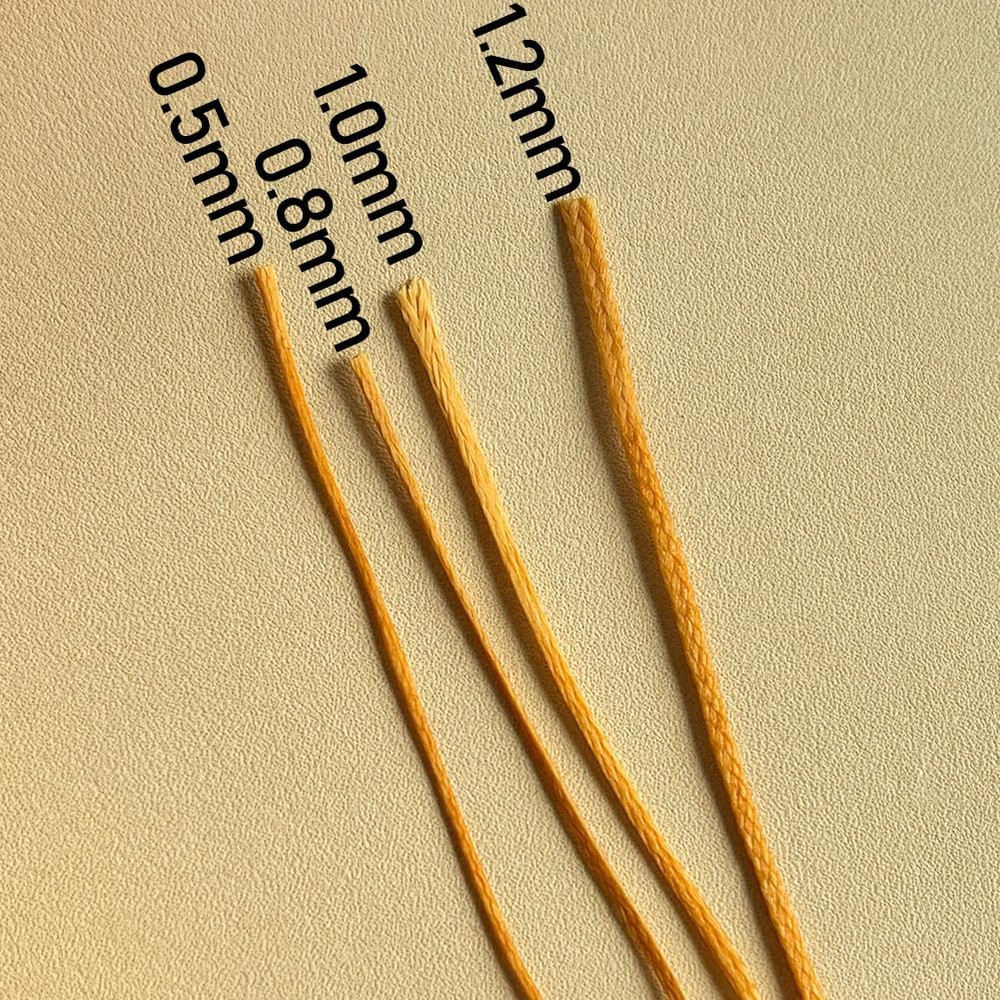 Flat Waxed Thread for Leather Sewing Wax String Polyester Cord Craft Stitching B