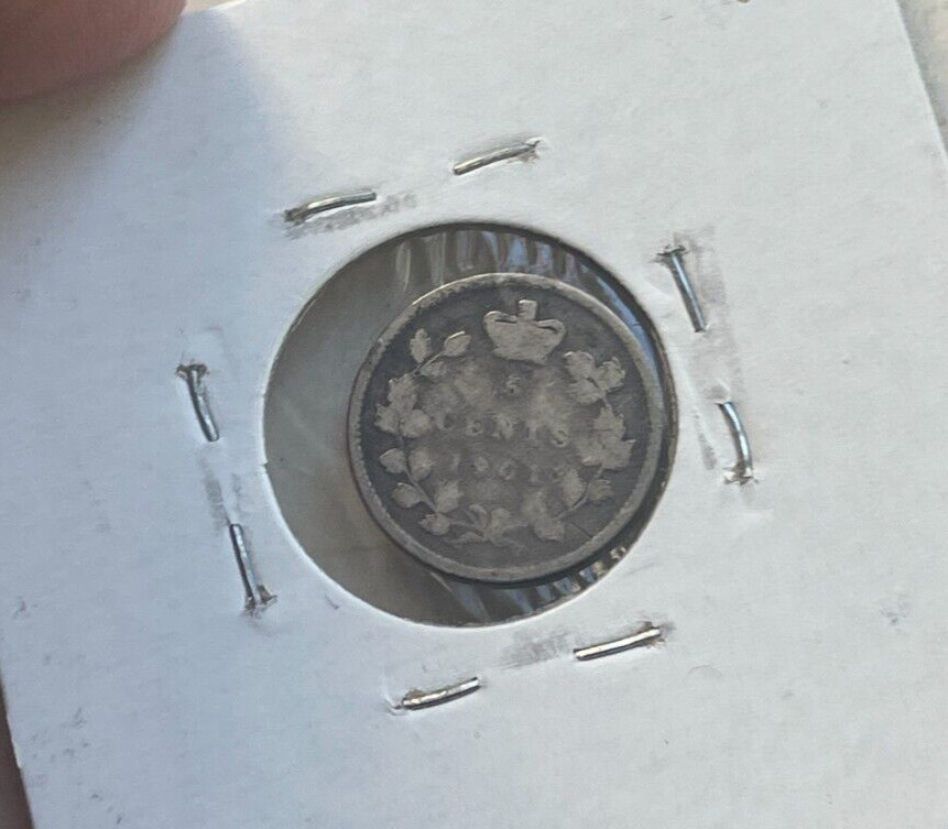 1901 Canada 5 Cents - Silver