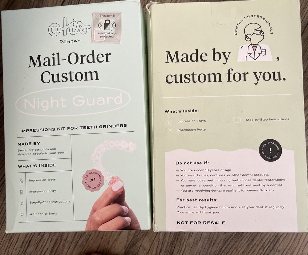 2 Pack OTIS Dental Mail-Order Custom Night Guard Kit New