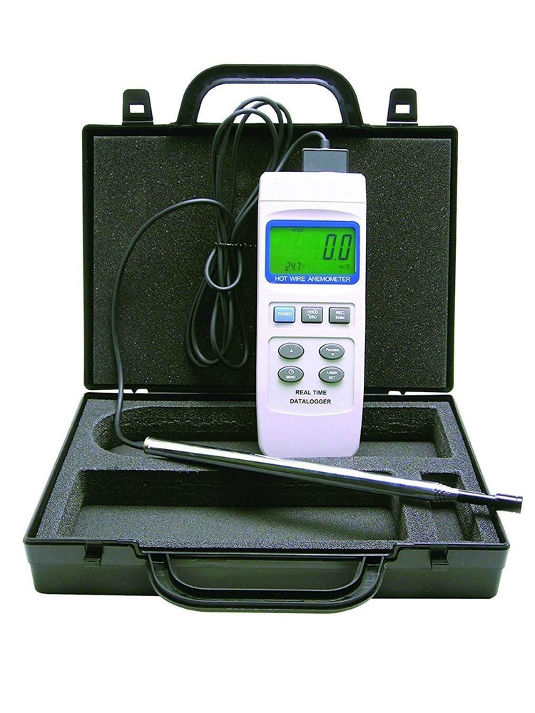General Tools HWA2005DL Hot Wire Anemometer with Real Time Data Logger