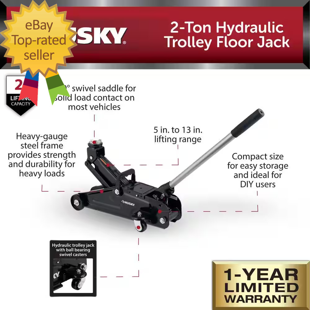 2-Ton Hydraulic Trolley Car Jack