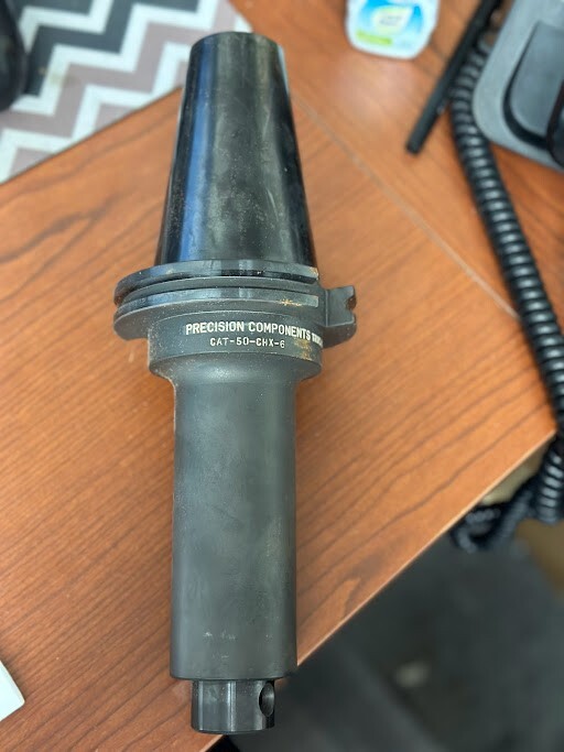 PRECISION COMPONANTS CAT-50-CHX-6 METRIC ENDMILL HOLDER