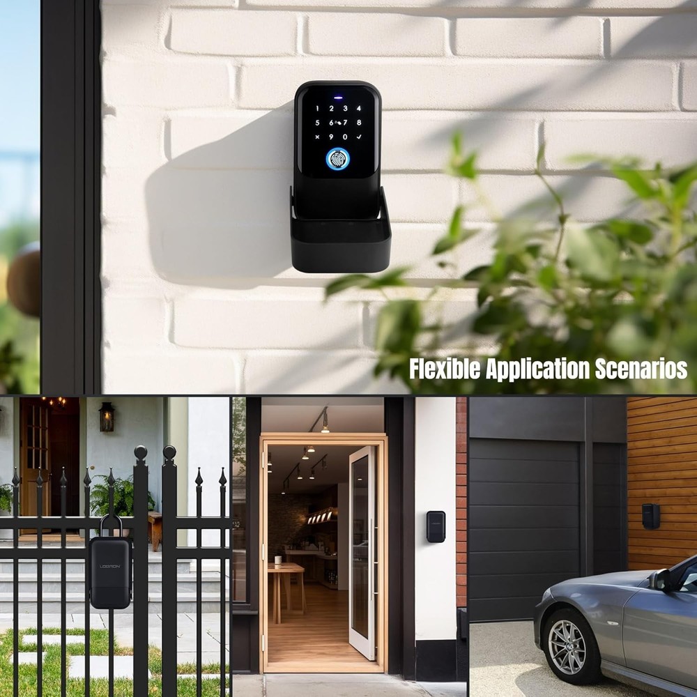 Smart Key Lock Box, Bluetooth Fingerprint Lock Box with Tuya APP Control