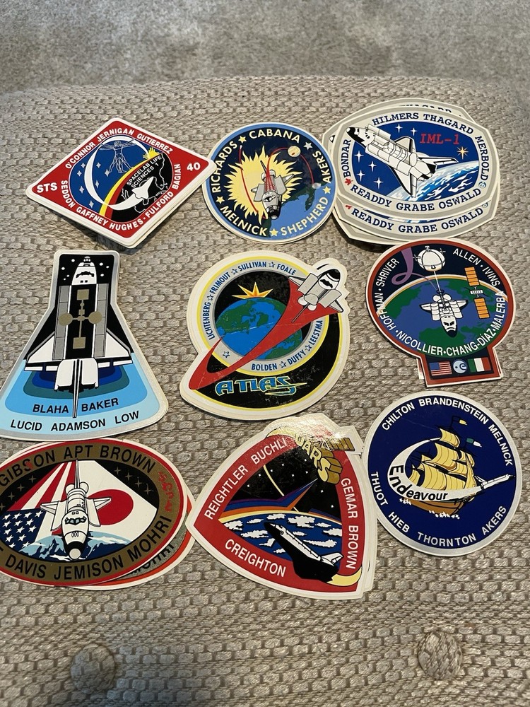 Space Shuttle Patch Decals Selling Individually , See Description To Missions