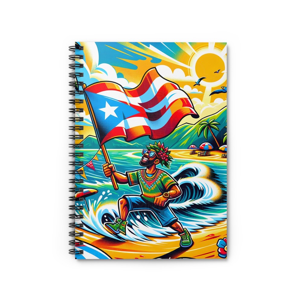 Puerto Rican Flag Pride Spiral Notebook | Journal | Diary