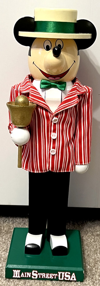 Disney Parks Nutcracker Figure Dapper Dan Mickey Mouse Limited Release 14" Rare