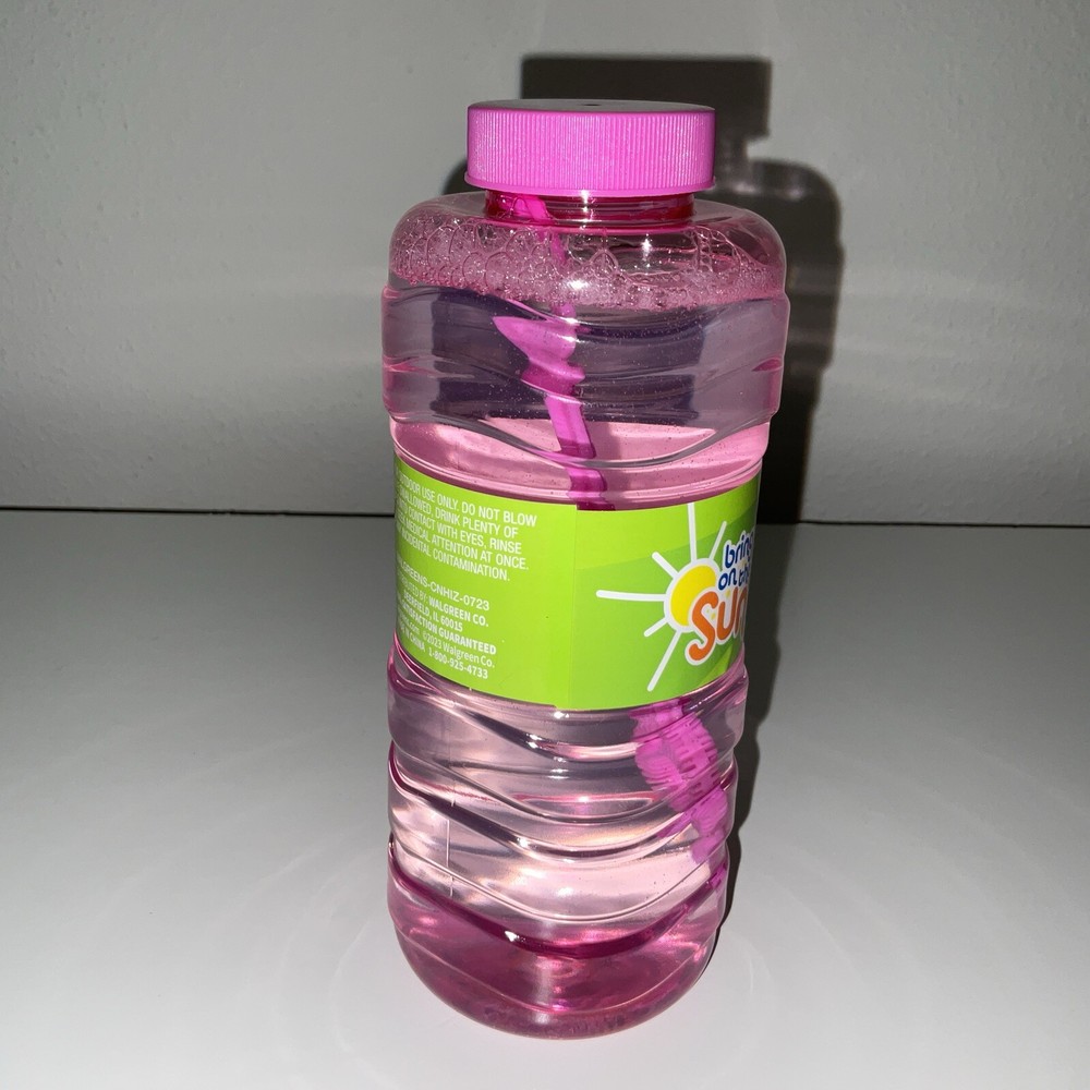 Bubble Bottles with Wand & Blow Bubbles Solution for Kids Summer Fu