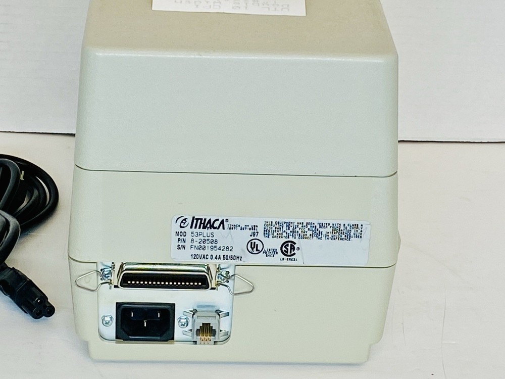 Ithaca Model 53 Plus 8-2058 Receipt Printer with Power Cord
