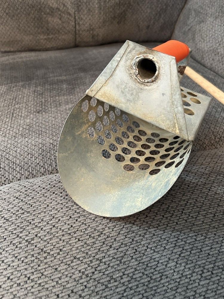 Treasure Hunting Galvanized Sand Scoop 9” X6”
