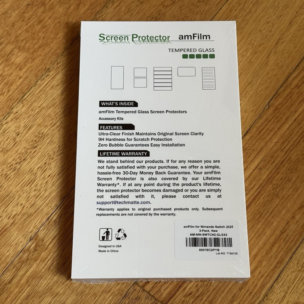 Nintendo Switch 2 Tempered Glass Screen Protector - 3 PACK - Free Postage