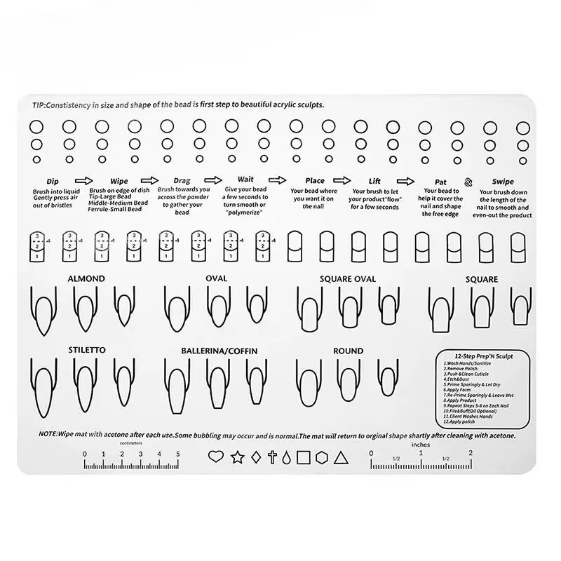 Silicone Practice Table Mat White