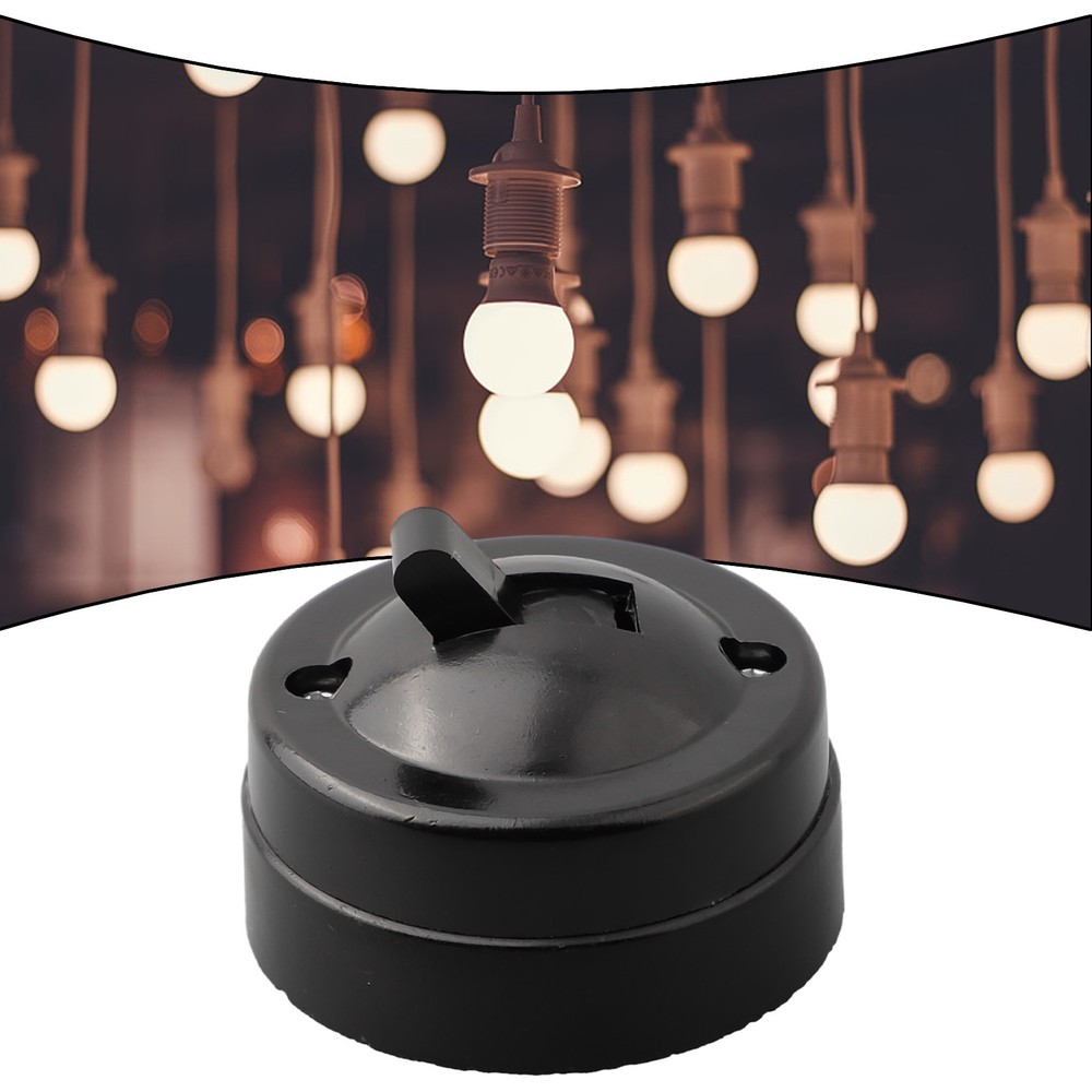 Switch Single Control 1PC 220-250V Home Decoration Light Switch Retro Style