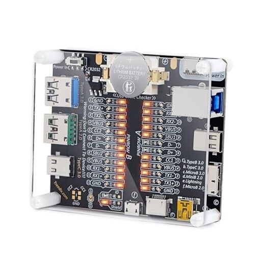 USB Cable Tester Board USB Cable Checker USB Cable Checker with Acrylic Case