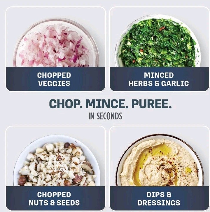 Ninja Push Function Food Chopper 2-Cup 200W Black