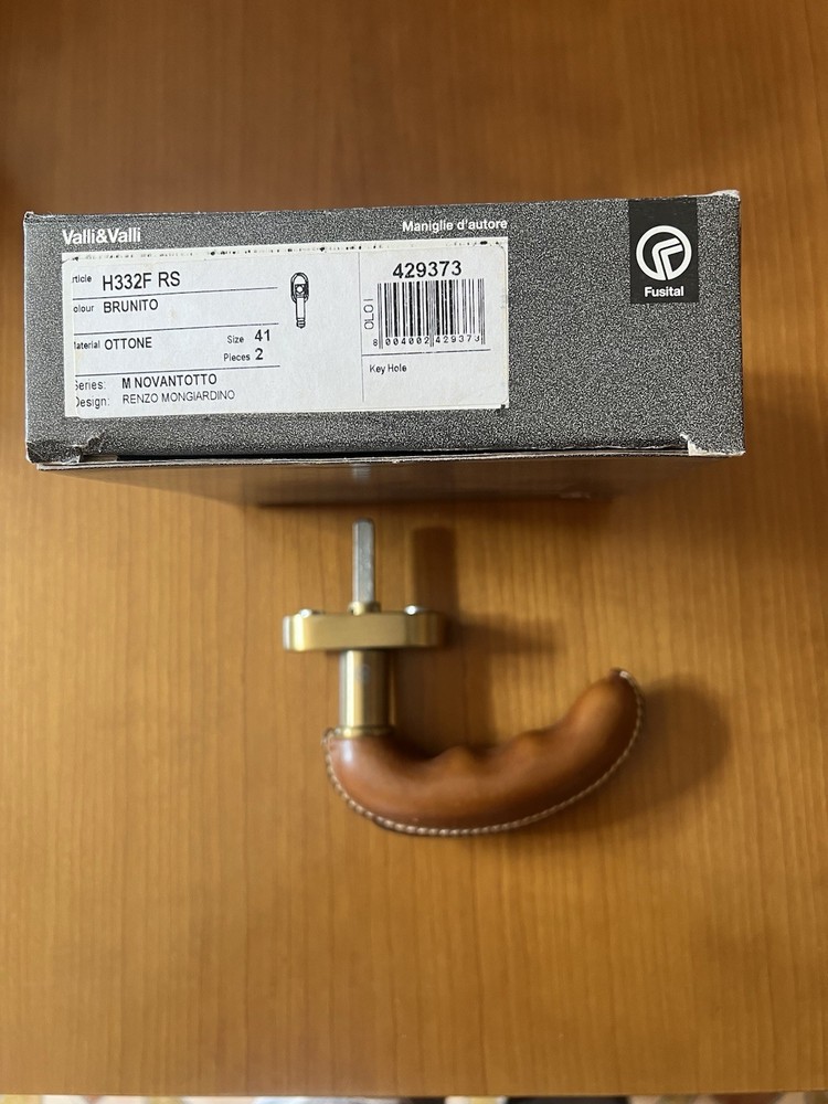 Brown Brass Leather Coated Handle