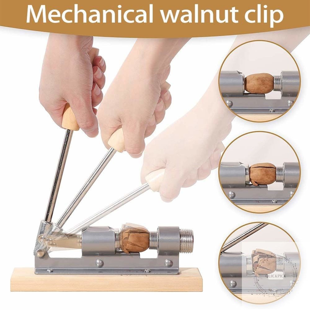 Nutcracker Heavy Duty Pecan Walnut Cracker Plier Opener Tool for Easy Cracking