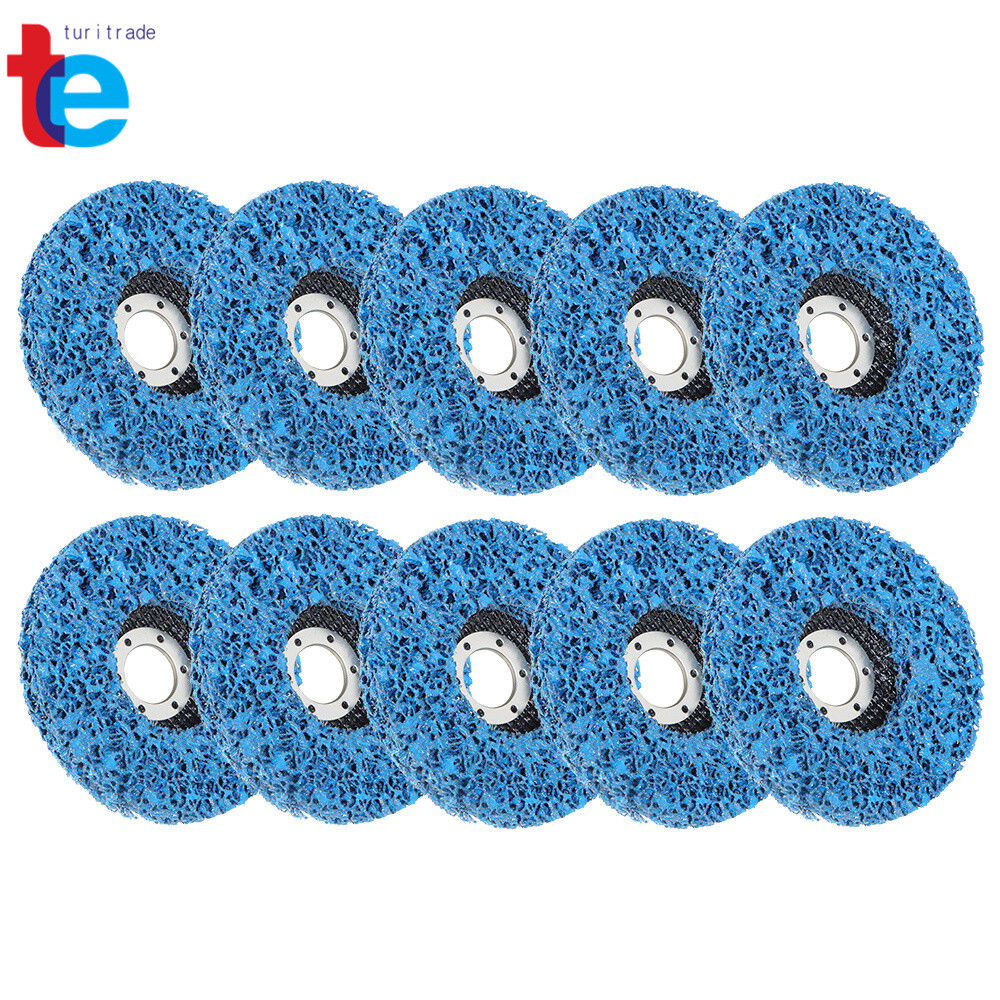 10 Pack 4.5" x 7/8" Strip Disc Wheel Paint Rust Removal Clean For Angle Grinder