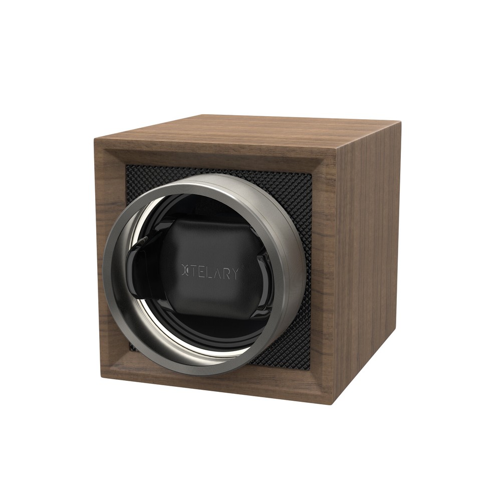 Automatic Rotation Single Watch Winder Display Storage Case Dual Power Supply