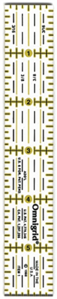Omnigrid Quilter's Ruler-1"X6" - 3 Pack