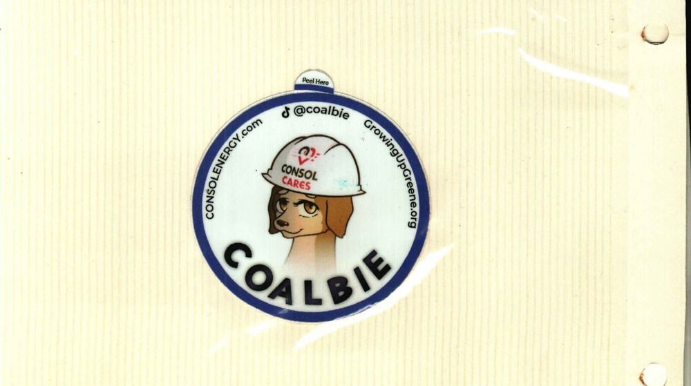 NICE CONSOL ENERGY COAL CO. COALBIE COAL MINING STICKER # 978