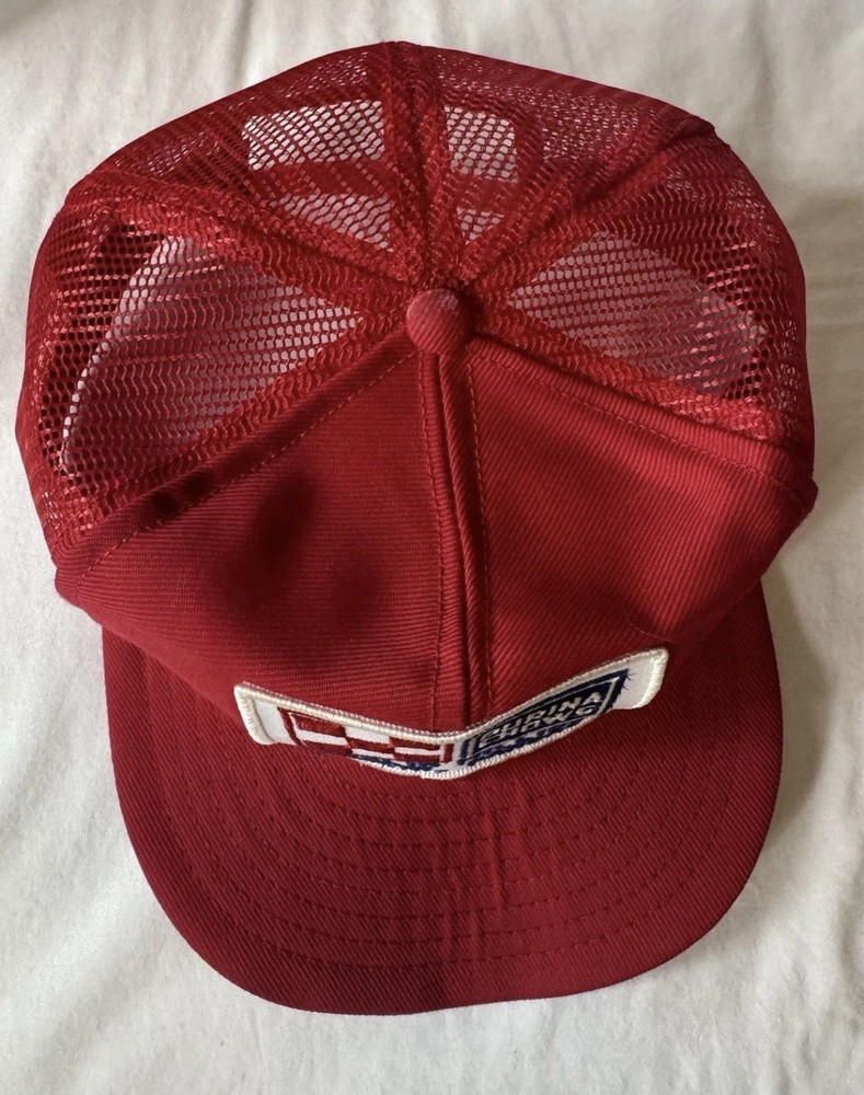 Purina Chows Red Mesh Snapback Hat Oberlin Milling Kansas Patch Hat